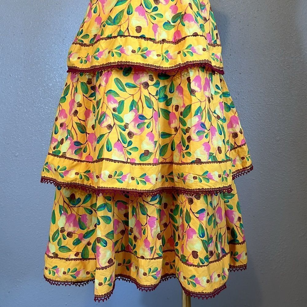 NEW Farm Rio mini cashew midi dress size M - Picture 4 of 14
